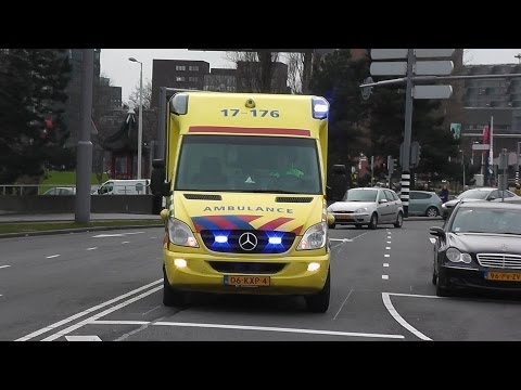 5X A1/Spoed Ambu & PRIO 1 Politie Motor naar Meldingen in Rotterdam & EMC