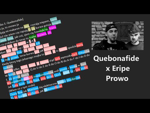 Quebonafide x Eripe - Prowo | Wers po wersie
