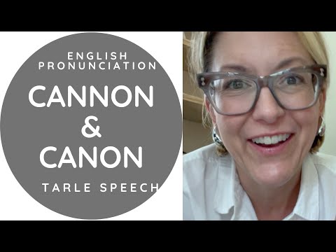 Learn to Pronounce CANNON & CANON 🇺🇸 American 🇺🇸  English Pronunciation Lesson #learnenglish