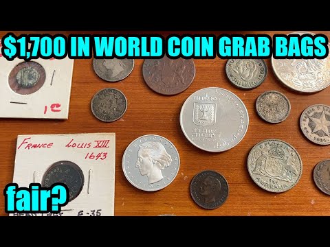 $1,700 World Coin Grab Bag Reverse Unboxing - Are My Foreign Mini-Collections Fair Or Not?