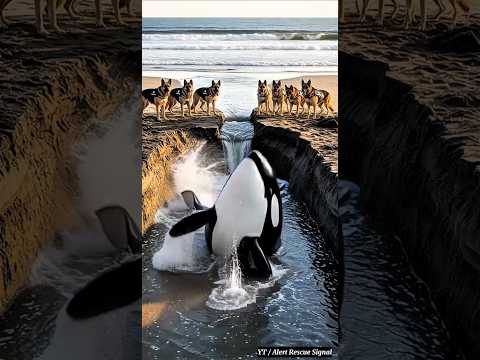 🐕‍🦺 German Shepherd Rescue Gaint Orca 😱