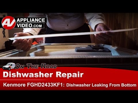Kenmore Dishwasher Repair - Leaking From Bottom - Bottom Door Seal