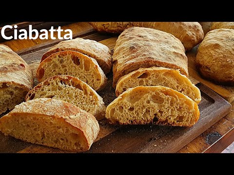 Easy Artisan Ciabatta Bread Recipe | No Knead Ciabatta Bread | Xman & Co