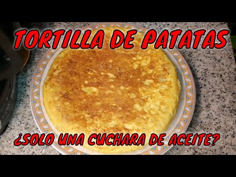 👉☝TORTILLA DE PATATAS DE 10 HUEVOS CON UNA SOLA CUCHARA DE ACEITE☝👈TORTILLA SALUDABLE☝👈👉MICROCOOK👈