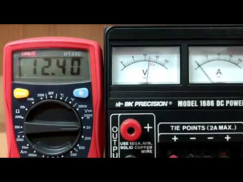 Voltaje: multímetro y fuente de alimentación