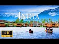 FLYING OVER INDIA 4K Video UHD Relaxing Music With Beautiful Nature Video For Stress Relief