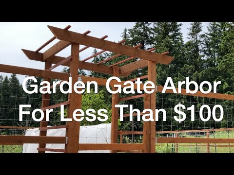 Make A Garden Gate Arbor For Less Than $100 | AnOregonCottage.com