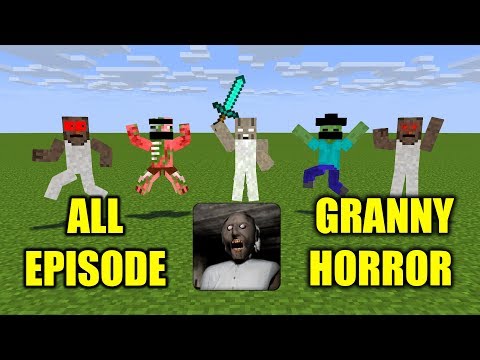MOBS : ALL GRANNY GAME CHALLENGE - Scary Minecraft Animation