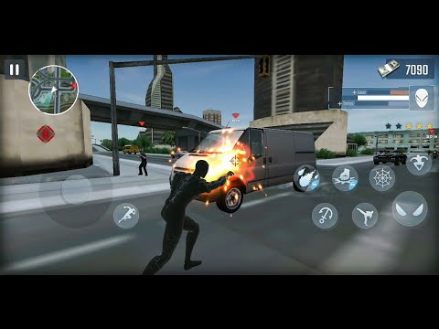 Venom Rope Hero City Battle - Android Gameplay HD Free Roam