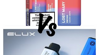 Lost Mary 3500 Vs Elux legend 3500 disposable vape review! Which one is betterworth your money!!