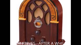 JIM REEVES  AFTER A WHILE