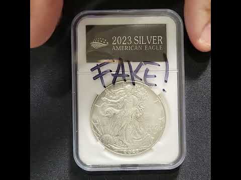 BE WEARY OF FAKE 2023 SILVER EAGLE SLABED ONE DOLLAR OUNCE COINS I HAD A BAD EXPERIENCE LONG VERSION