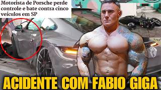 URGENTE! ACIDENTE COM FABIO GIGA ATINGE 5 VEÍCULOS E PORSCHE FICA DESTRUÍDA