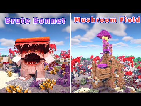6 Amazing Minecraft Mods: Super Overhauled Mushroom Fields!