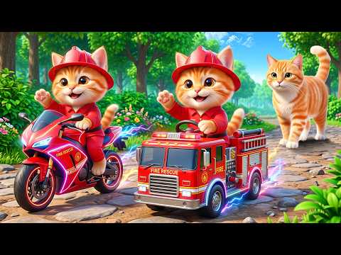Mama Cat Trims Fur on the Farm and Makes Tiger Hat For Kittens At Home🐾🎩🐯