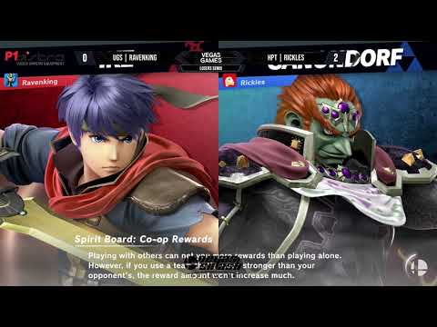 Vegas Games: HPT | Rickles (Ganondorf) vs UGS | RavenKing (Ike) - Losers Semis