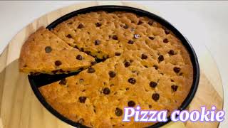 How to make chocolate chip cookie pizza|Pizookie|