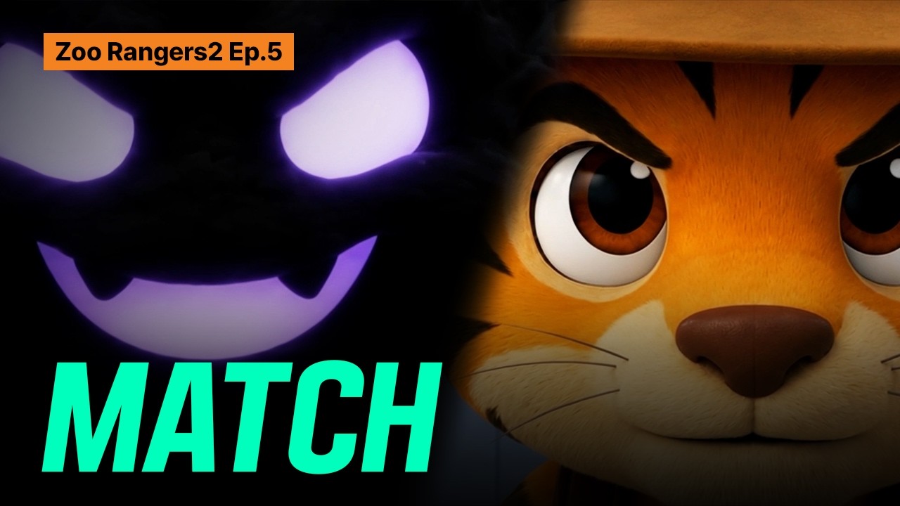 Tiger vs Black ShadowㅣZoo Rangers2 Ep.5ㅣAI Animation