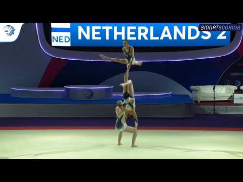 Women's group The Netherlands - 2019 Acro Europeans, balance final