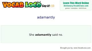 Video thumbnail for adamantly
