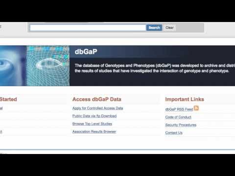 dbGaP: Apply for Controlled Access Data