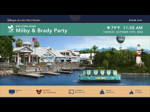 Disney Resort TV - Old Key West Resort Splash Screen @ WDW