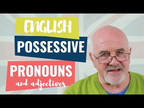 Possessive adjectives and pronouns - English Grammar Lessons #englishlessons