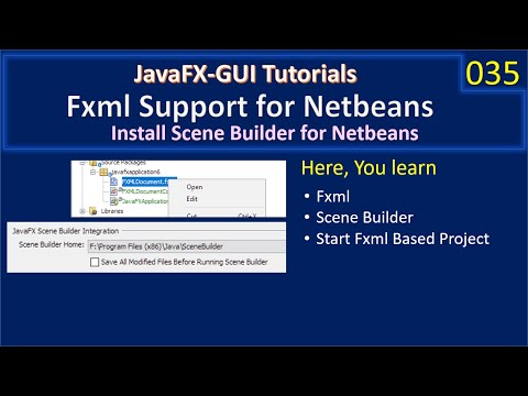 Setup JavaFx Scene Builder for NetBeans | JavaFx GUI Tutorial #35