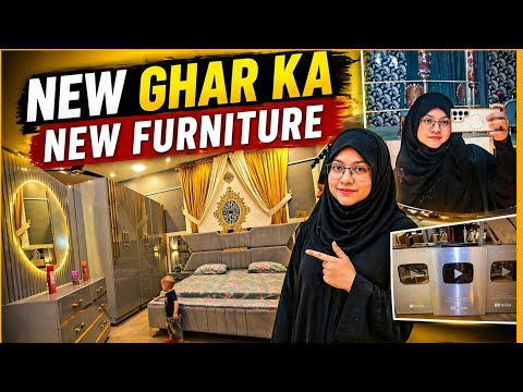 New Ghar Ka New Furniture Set Dekhne Gayee.. Ibrahim k room k liye. Amber Naz Official ♥️ 