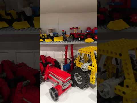 Added LEGo build shelving to display more of my LEGO tractor collection. #legoaddict #tractors