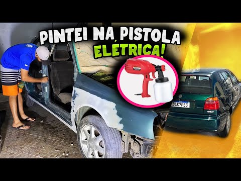 I painted my Golf MK3 in the garage with an electric spray gun!!!