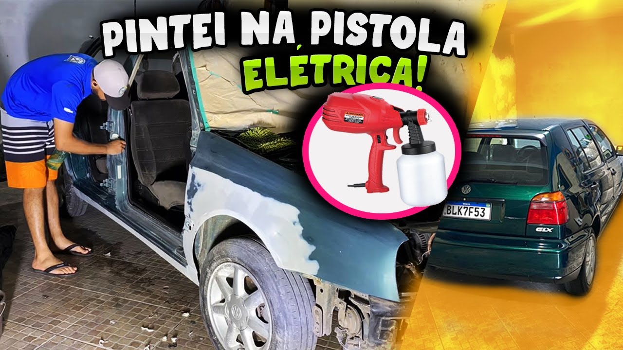 PINTEI MEU GOLF MK3 NA GARAGEM COM UMA PISTOLA ELÉTRICA!!!