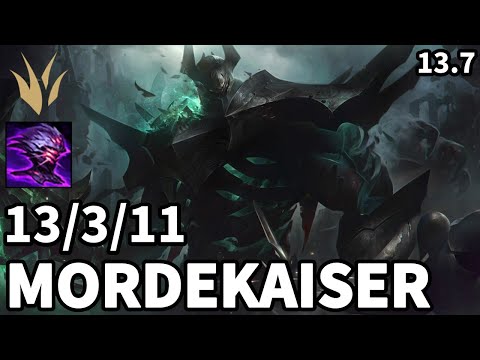 Mordekaiser Jungle vs Lee Sin - EUW Grandmaster | Patch 13.7
