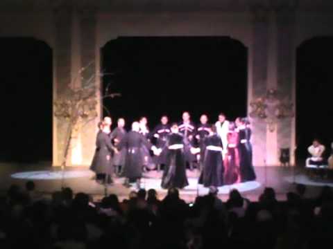 Georgian folk ensemble KERIA - RAEVO AND OU RADA - (Rachian round dance and dance)