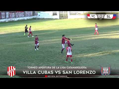 LIGA CATAMARQUEÑA, Villa Cubas (1) vs (3) San Lorenzo