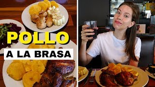 Classic Peruvian Food - Eating Pollo a la Brasa at Pardos Chicken in Lima, Peru