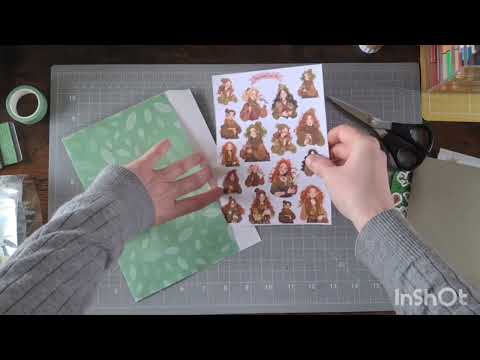 penpal with me #039 - forest friends theme