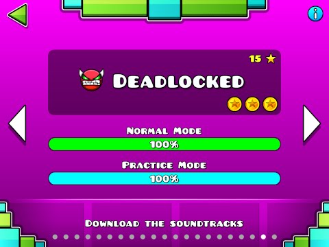 Geometry Dash Walkthrough - Level 20 (Deadlocked) [ALL COINS]