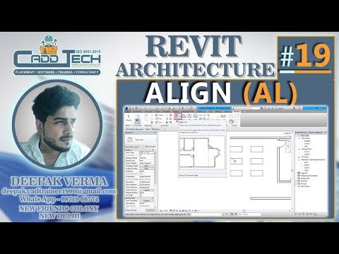 19 | ALIGN Command in Revit Architecture deepak verma