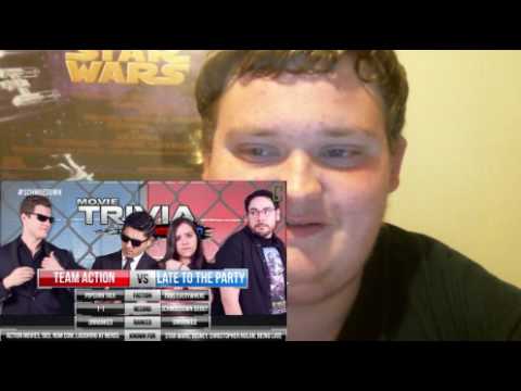 movie trivia schmoedown team league- team action vs late to the party reaction