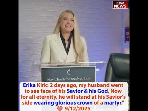 Erika Kirk Delivers Powerful Message in First Public Remarks Since Husband Charlie's Assassination