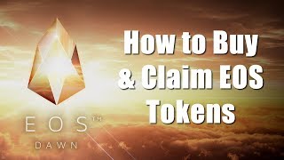 How To Buy & Claim EOS Tokens Using The Ethereum Wallet