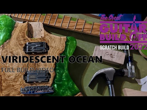 Viridescent Ocean: Great Guitar Buildoff 2022 Scratch Build Entry - Complete Build