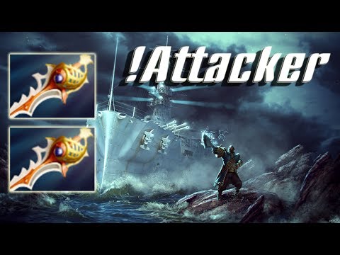 !ATTACKER  - THE KUNKKA GOD !! 2x Divine Rapier - Seaborne Reprisal - The International 2017