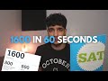 How To Get A 1600 On The SAT in 60 Seconds (31 Tips)!