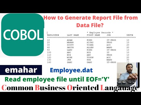 How to Generate Report File | COBOL