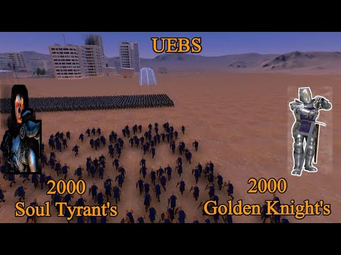 2000 Soul Tyrants' vs 2000 Golden Knight's | Ultimate Epic Battle Simulator |