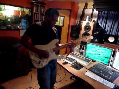 Eric Appapoulay Recording Electric Guitar for My New Album