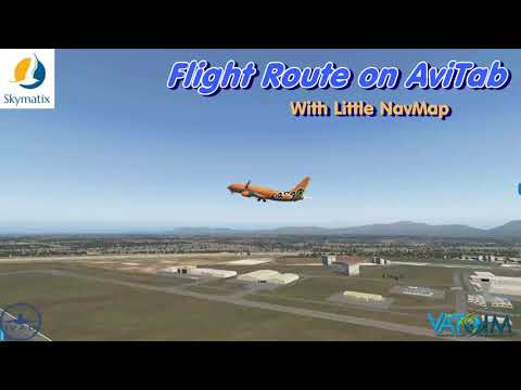 Flight Route on AviTab with Little NavMap