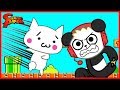 Let's Play Funny Impossible Games JELLY MARIO + CAT MARIO with Combo Panda